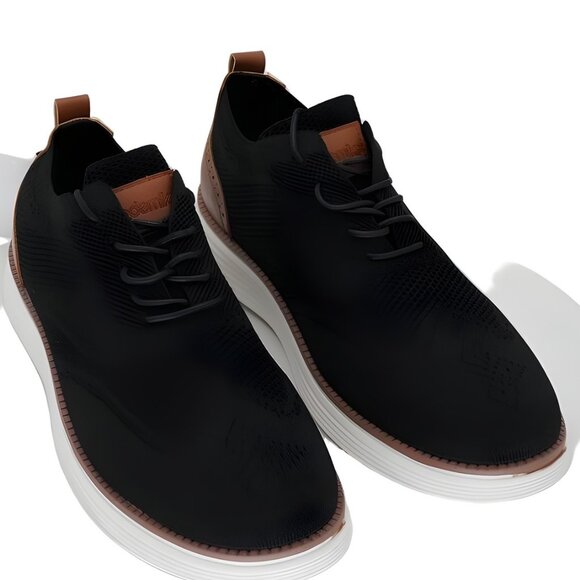Akademiks Olney Men\'s Wingtip Knit Oxford Shoes Black US 11M EU 44 main image 4